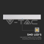 20W ЛЕД Стенна Лампа Бяла IP44 4000K