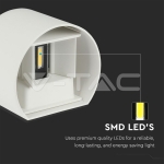 6W Аплик Бяло Тяло Кръг IP65 4000K