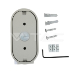 6W Стенна Лампа Сива IP65 Подвижна 4000К