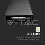 6W Стенна Лампа Черна IP65 Две Посоки 3000К