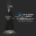 6W Стенна Лампа Черна IP65 Две Посоки 3000К