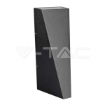 6W Стенна Лампа Черна IP65 Две Посоки 3000К