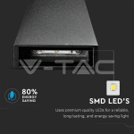 6W Стенна Лампа Черна IP65 Две Посоки 4000К