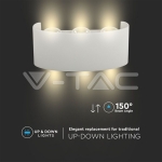 6W Стенна Лампа Пясъчно Бяло Тяло 3000К IP54