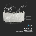 6W Стенна Лампа Пясъчно Бяло Тяло 3000К IP54