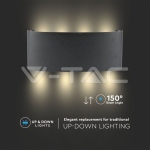 8W Стенна Лампа Пясъчно Черно Тяло 3000К IP54