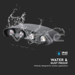 8W Стенна Лампа Пясъчно Черно Тяло 3000К IP54