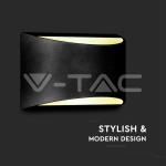 10W Стенна Лампа Bridgelux Чип Черна 4000К IP54