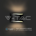 10W Стенна Лампа Bridgelux Чип Черна 4000К IP54