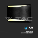 10W Стенна Лампа Bridgelux Чип Черна 4000К IP54