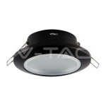 GU10 Корпус Кръг Черен