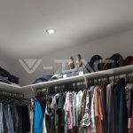 1*GU10 Корпус Луна Квадрат Черна