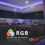 LED Strip RGB Set Light Kit W/Remote 12v IP20