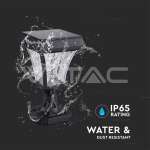 2W LED Соларна Наземна Лампа Черен Мат 3 в 1