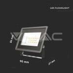 10W LED Прожектор SMD F-Series Черно Тяло 4000K