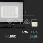 50W LED Прожектор SAMSUNG Чип SMD G2 Черно Тяло 6500К