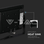 50W LED Прожектор SAMSUNG Чип SMD G2 Черно Тяло 6500К