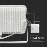 50W LED Прожектор SAMSUNG Чип SMD G2 Бяло Тяло 3000К