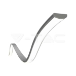 Монтажен Кит С Дифузер За ЛЕД Лента Вграждане 2000*18*6mm Гъвкав Бял