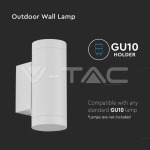 GU10 Корпус Кръг Бял