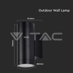 GU10 Корпус Кръг Черен