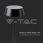 2W LED Настолна Лампа Черно Тяло 3000К IP54