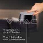 2W LED Настолна Лампа Черно Тяло 3000К IP54