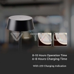 2W LED Настолна Лампа Черно Тяло 3000К IP54