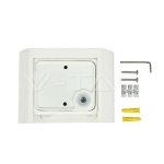 5W Аплик Бяло Тяло Кръг IP65 3000K