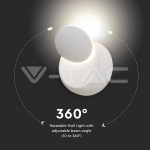 5W Аплик Bridglux Чип Бяло Тяло Кръг 4000K