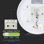 12W LED Плафон Мат Ф300 3 в 1 Сменяем Спектър