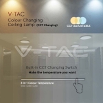 36W LED Плафон Мат Ф450 3 в 1 Сменяем Спектър