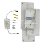 11W Стенна Лампа Черно Тяло 3000К IP20