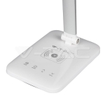 7W LED Настолна Лампа Wireless Charger 3 в 1 Бяла