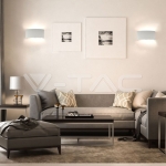 5W Стенна Лампа Пясъчно Бяло Тяло 4000К IP54