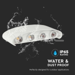 7W Стенна Лампа Пясъчно Бяло Тяло 3000К IP54