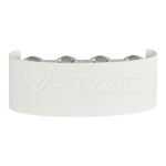 7W Стенна Лампа Пясъчно Бяло Тяло 4000К IP54