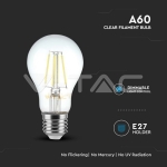 LED Крушка 8W Filament E27 A60 Димираща 3000К