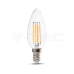 LED Крушка 4W Filament E14 Кендъл 3000K