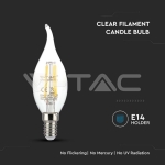 LED Крушка 4W Filament E14 Кендъл Пламък 3000K