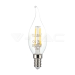 LED Крушка 4W Filament E14 Кендъл Пламък 3000K