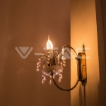 LED Крушка 4W Filament E14 Кендъл Спирала Пламък 3000K