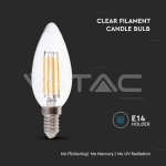 LED Крушка 4W Filament E14 Кендъл 6500K