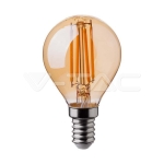 LED Крушка 4W Filament E14 P45 Амбър 2200К