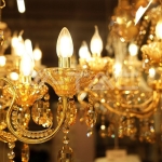 LED Крушка 4W Filament E14 Кендъл Амбър Спирала 2200K