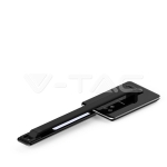 5W Настолна Лампа 3в1 Безжично Зареждане GSM Черна Правоъгълна Основа