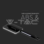 5W Настолна Лампа 3в1 Безжично Зареждане GSM Черна Правоъгълна Основа