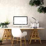 5W Настолна Лампа 3в1 Безжично Зареждане GSM Черна Кръгла Основа