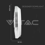 20W-40W-20W LED Дизайнерски Плафон Дистанционно Сменяем Сп. Вълни