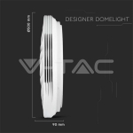 30W 60W30W LED Дизайнерски Плафон Дистанционно Сменяем Сп. Вълни